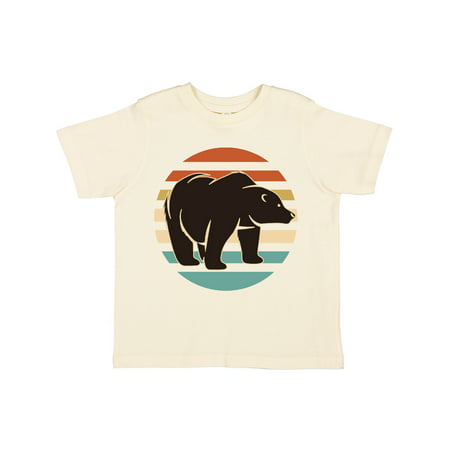 

Inktastic Bear Silhouette Retro Sunset Gift Toddler Boy or Toddler Girl T-Shirt