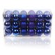 thumbnail image 2 of Bearachild 30 piezas de bolas de Navidad adornos inastillables decoraciones para árboles de Navidad juego de bolas colgantes para decoración de fiesta de Kits de decoración para fiestas azul real Bearachild HA007626-12B, 2 of 6