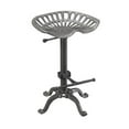 thumbnail image 2 of Carolina Classic Vintage Farmhouse 18.75" Metal Stool in Brown, 2 of 2