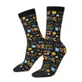 thumbnail image 1 of Balery Basketball Calcetas Largas con Estampado para Hombre y Mujer – Suaves y Transpirables, Talla Única (US 5-11), 1 of 6
