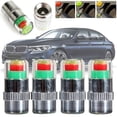 thumbnail image 1 of Lubelski 4Pcs Auto Tire Pressure Monitor Tyre Gage Alert Sensor Indicator Valve Caps, 1 of 8