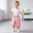 thumbnail image 2 of NIEWTR Unisex Cartoon French Joggers Baby Boy Pants Elastic Toddler Boys Active Fleece Jogger Pants, 2 of 8