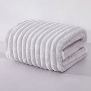 Usloyux Velvet Bath Towels, Thickened Absorbent Fleece Towel Set, Large 40x80cm Beach Towels for Bathroom Pool Spa, Quick-Dry Soft Towels for Home Gym Travel