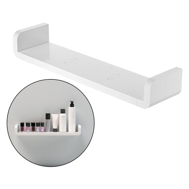 Organizador de de Plástico en , Estantes Flotantes con Adhesivo, Sin Taladrar para Cocina O Inodoro, en apariencia de U, Color - 47cm Yotijar Estante flotante de pared
