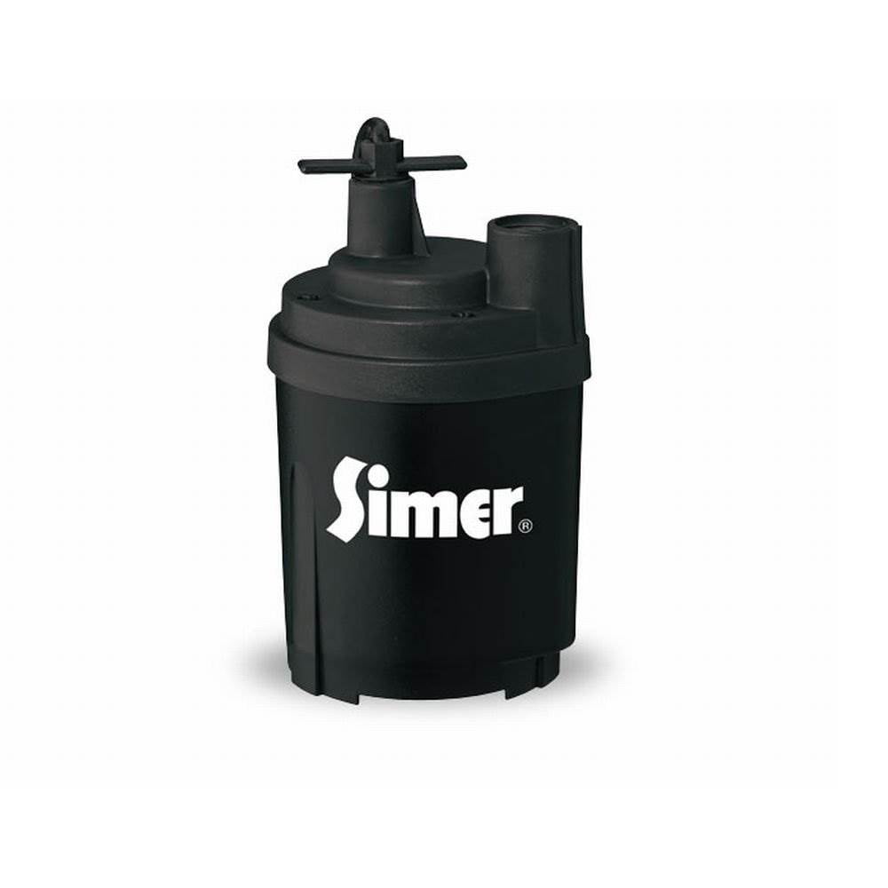 Simer 232502 Heavy Duty Professional 1/4 HP 1790 GPH Submersible Utility Pump