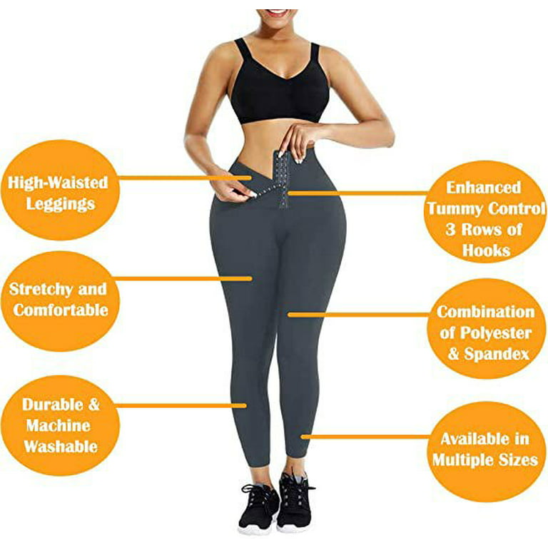 POP CLOSETS High Waisted Leggings for Women, Tummy Control Waist Trainer  Compression Yoga Pants