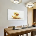 thumbnail image 3 of Cute Watercolor Yellow Duck Wall Art for Living Room Cute Duck Gifts Canvas Wall Art Bath Laundry Home Decorations Canvas Prints 12x18inch Ready to Hang Wall Pictures Home Decor, 3 of 8