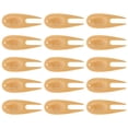 thumbnail image 3 of Miangastore 15Pcs Bamboo Golfs Divot Forks Portable Divot Tools Fairway Trimmer (Khaki), 3 of 8