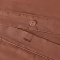 thumbnail image 6 of Chezmoi Collection Solid Terracotta 100% Cotton Duvet Cover Set King Size, 3-Piece Luxury Soft Breathable Smooth Cooling 250TC Cotton Twill Comforter Cover with Button Closure, 6 of 9