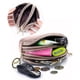 thumbnail image 4 of 3 monederos con cremallera de triple capacidad y cartera de viaje pequeña con llavero, 4 of 5
