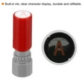 thumbnail image 4 of Uxcell 0.27'' Letter Stamps Character Alphabet A Self Inking Plastic Red, 4 of 5
