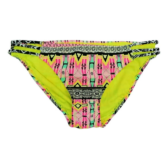 Bongo Aztec Strappy Hipster Bikini Bottoms Swimsuit Juniors' Medium
