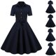 thumbnail image 2 of Vestidos Para Mujer Vestidos Casuales Moda Verano Retro Pulóver Estampado Erógeno Vestido de Manga Corta Odeerbi ODB149374, 2 of 9