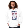 thumbnail image 3 of Street Fighter Vega Rage Cage USA Men Big & Tall Graphic Hoodie Brisco Brands 5X, 3 of 5