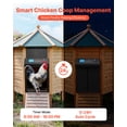 thumbnail image 2 of VEVOR Automatic Chicken Coop Door, Battery Powered Chicken Coop Door with Timer & Manual Setting, Anti-Pinch Security, Durable Aluminum Alloy, Auto Chick Run Gate Opener with Waterproof Sealing,Black, 2 of 9