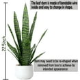 thumbnail image 2 of Artificial Snake Plant 22.5" Faux Agave Fake Sansevieria Artificial Potted Plants for Indoor and Outdoor Home Office Décor, 2 of 5