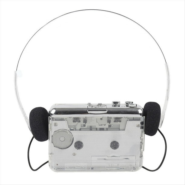 Reproductor de Casetes TON010B, Grabador de Cinta Portátil A MP3, Captura de Casetes USB Transparente A Formato MP3, Reproductor de Música de Cinta B