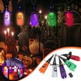 thumbnail image 2 of Vikakiooze 2023 Halloween Decorations Outdoor Lighted Witch Hats 5Pcs Halloween LED Lights Indoor String Light for Halloween Party Home Garden Tree Porch Decoration, 2 of 9