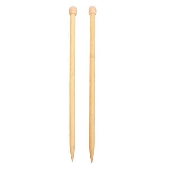 MRLESS Healifty Bamboo Knitting Needles 10mm (2pcs)