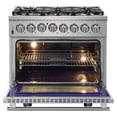 thumbnail image 3 of Forno FFSGS612536 36 inch Cossato Stainless Duel Fuel Electric Gas Range, 3 of 4