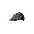 thumbnail image 1 of Cotton Unisex Plaid Gatsby Driver Ivy Cap by DCI, S, White, 1 of 1