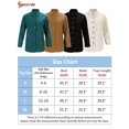 thumbnail image 3 of Spencer Women's Oversized Corduroy Shirt Casual Long Sleeve Button Down Boyfriend Blouses Tops (M, Darkcyan), 3 of 8