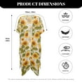 thumbnail image 6 of DISNIMO Women's Sunflower Printed Cover up Swimsuit Kimono Summer Beach Cover ups Casual Loose Swimwear Coverups Open Front Long Cardigan Beach Cover Up for Women, 6 of 6
