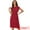Red, variant on DARING DIVA Pleated Dress Sleeveless Tie Waist A-Line Dress M Red