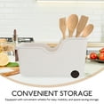 thumbnail image 3 of TABLZONE Rolling Storage Container For Easy Mobility Kitchen Utensils 1Pack, 3 of 8