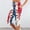 A_ Red, variant on Womens Elastic Waist Splatter Flag Printed Split Hem Capri Pants, Retro Pattern for Independence Day Style Slacks Red XXL