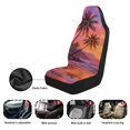thumbnail image 5 of XYZCANDO Palm Trees Front Car Seat Cover 2 Pcs Hawaiian Car Seat Cover Protector Protection Interior Accessories for Most Cars Sedans and SUVs, 5 of 7