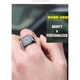thumbnail image 5 of Jewish Star of David Hebrew Jehovah Yahweh Tetragrammaton Protection Signet Ring for Men Messianic Mogen David Name of God Thumb Ring Israel Amulet Jewelry Gifts, Size 12, 5 of 7