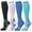 Black White Blue, variant on 4 Pairs Copper Compression Socks for Women & Men Circulation 15-20 mmhg - Better Blood Flow, Swelling, Best Support for Medical, Running, Nursing