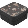 thumbnail image 3 of PU Leather Jewelry Box, Cute Koala Different Poses Travel Jewelry Case Portable Jewelry Organizer Storage Holder Boxes for Women Girls for Necklace Bracelet Earrings Rings, 3 of 7