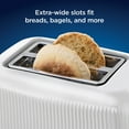 thumbnail image 3 of Oster Retro 2-Slice Toaster with Quick-Check Lever, Extra-Wide Slots, Impressions Collection, White, 3 of 6