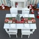 thumbnail image 4 of 2 caminos de mesa navideños Caminos de mesa navideños Falda de mesa navideña Camino de mesa navideño para mesa decorativa de escritorio Cena Fiesta, 4 of 5
