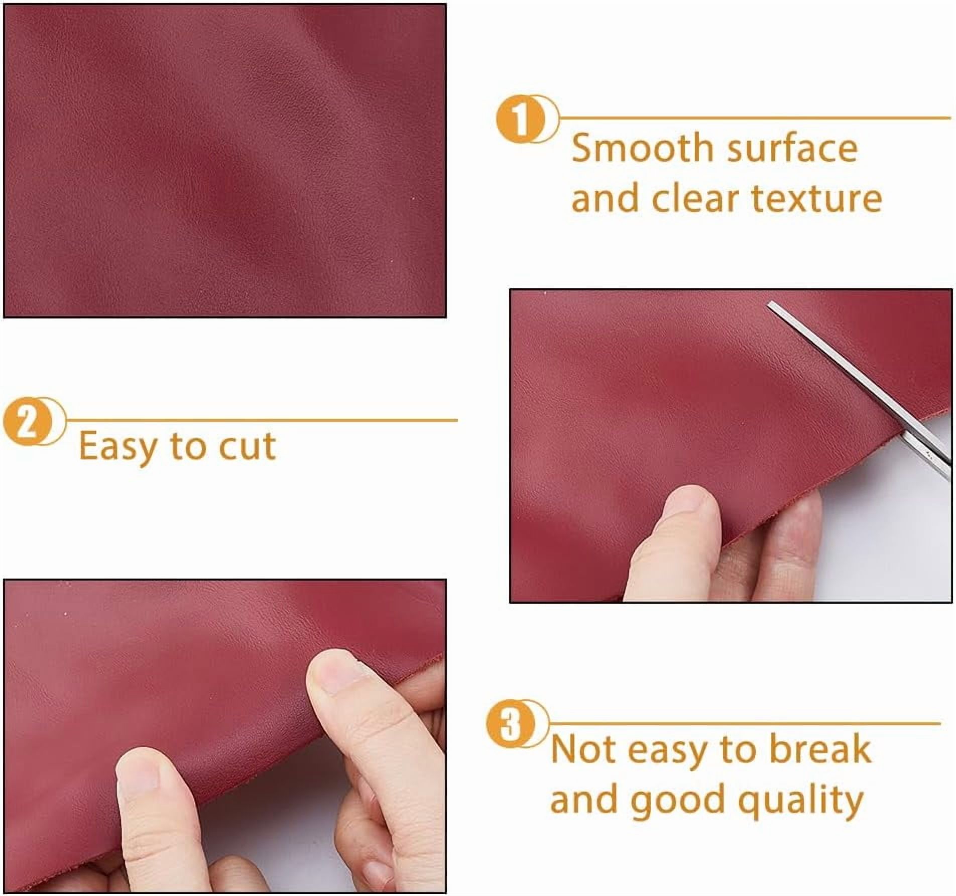 1.5KG Leather Scraps for Crafts Mixed Colors Leather Pieces Full Grain Leatheres Large Cowhide Scraps for Tooling Engraving Embossing Stamping Arts Crafts colorful