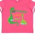 thumbnail image 4 of Inktastic My Grammie Loves Me Grandson Dinosaur Boys Toddler T-Shirt, 4 of 5