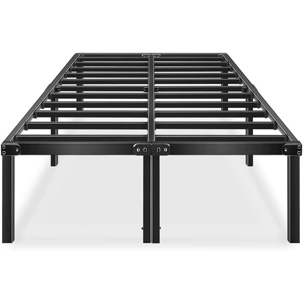 HAAGEEP Full Bed Frame 18'' High No Box Spring Needed Platform Bedframe