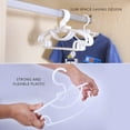 thumbnail image 2 of veeyidd Children's Hangers Plasti - 11.6" Size for Baby Kids Infant & Toddler Clothes (White, 30 Pack), 2 of 6
