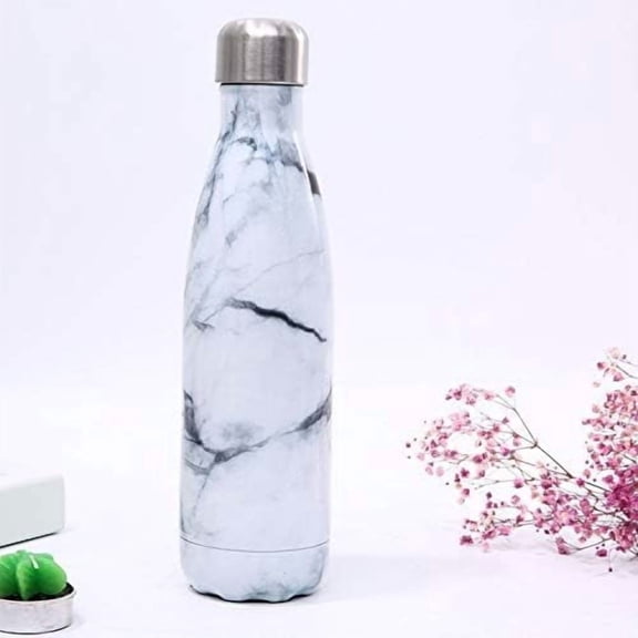 Camouflage Stainless Steel Water Bottle 500ML,Metal,Double Walled Vacuum, Small Insulated Water Bottles for Man,Woman,sport BPA Free Reusable Leak Proof for Hot/Cold Water green