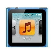 Restored Apple, iPod Nano, 6th Gen, Mono, Touchscreen, Handheld, 8GB, Blue