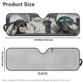 thumbnail image 5 of KUIFORTI Windshield Sunshade Cute Dachshund Car Sun Shade Foldable Heat Shield Sunshade for Jeep Wrangler Rubicon Sahara TJ JK JKU 2/4 Doors, 5 of 6