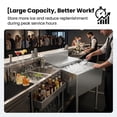 thumbnail image 5 of Large Capacity Commercial Ice Bin, Stainless Steel Ice Bin for Bars Restaurants Hotels, Sliding Lid Ice Bin with Drain for Commercial Beverage Areas, 5 of 6
