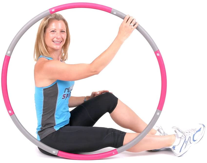 Weighted Exercise Hoop for Exercise,8 Section Detachable Design-Professional Soft Fitness Exercise Hoop Raoccuy Exercise Hoop for Adults Jump Rope Weighted Exercise Hoop for Exercise,8 Section Detachable Design-Professional Soft Fitness Exercise Hoop Raoccuy Exercise Hoop for Adults Jump Rope