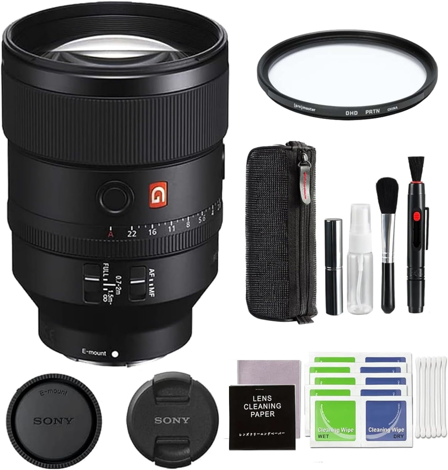 Kit 　SEL50 F1.2GM Sony FE 50mm F1.2 GM (SEL50F12GM) Full-Frame Lens Bundle with 72MM