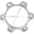 thumbnail image 2 of Roue Libre en Alliage d'Aluminium pour Vélo Moyeux Filetés Rotor de Frein à Disque 6 Boulons Adaptateur de Rotor Pièce 44mm 48MM, 2 of 4