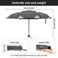 thumbnail image 3 of Artistic Arrow Collection Umbrellas for Sun Auto Open Close UV50+ Waterproof 5-Fold Compact Fiberglass Frame, 3 of 6