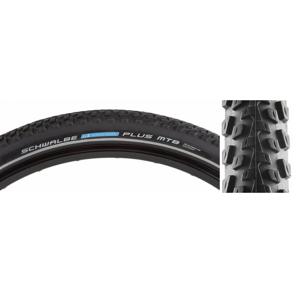 Schwalbe Marathon Plus MTB Tire 27.5x2.10 E50 Wire Bead Black/Reflective