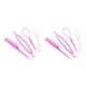 thumbnail image 2 of Jumpingount Herramienta de cola de caballo para el cabello Accesorio de peinado elástico duradero Buena seguridad Adornos de peinado versátiles rosa 2piezas, 2 of 6
